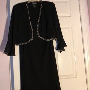 Black Dress with matching Jacket